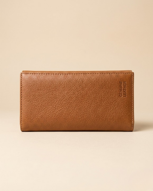 Premium Genuine Leather Long Wallet For Men & Women – 12 Card Slots | Mobile Pocket | Stylish Long Purse